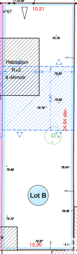  Terrain  vendre 356 m
