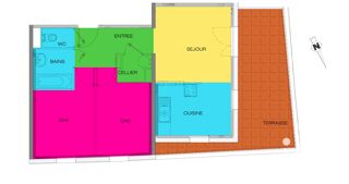  Appartement  vendre 3 pices 52 m