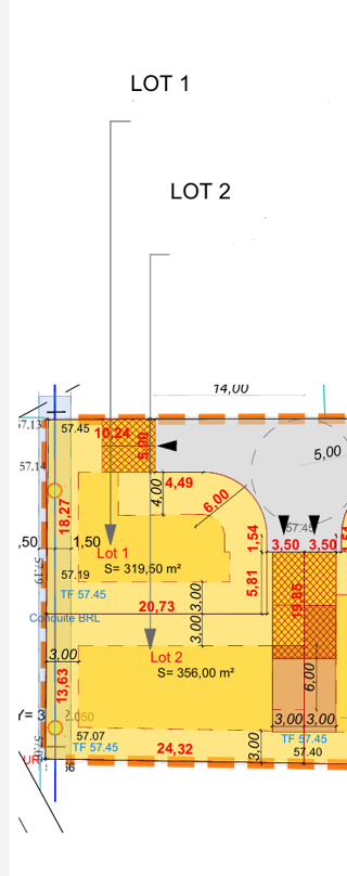  Terrain  vendre 320 m