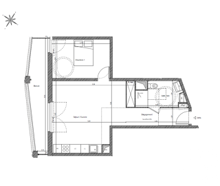  Appartement � vendre 2 pi�ces 50 m�