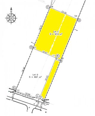  Terrain � vendre 973 m�