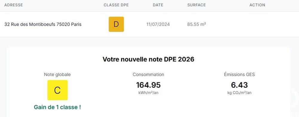  vendre  Appartement Paris 20