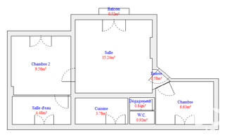  Appartement � vendre 3 pi�ces 42 m�