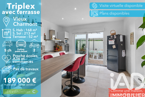   Vente Triplex 7 pi�ces Appartement - 7 pi�ce(s) - 168 m�