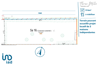  Terrain  vendre 516 m