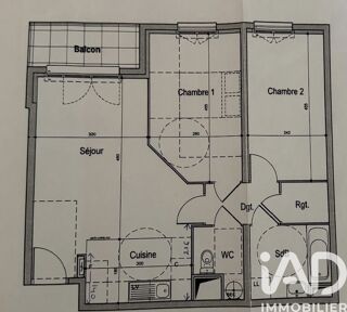  Appartement � vendre 3 pi�ces 60 m�