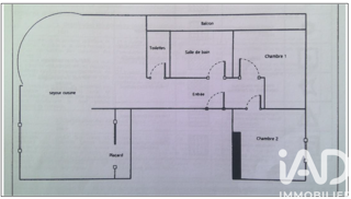  Appartement � vendre 3 pi�ces 60 m�