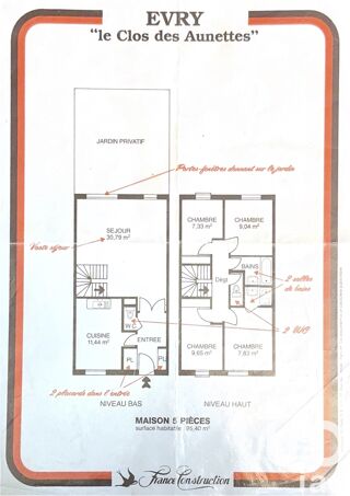  Maison � vendre 5 pi�ces 92 m�