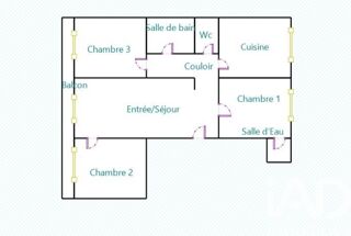  Appartement  vendre 4 pices 75 m