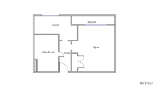  Appartement � vendre 1 pi�ce 33 m�