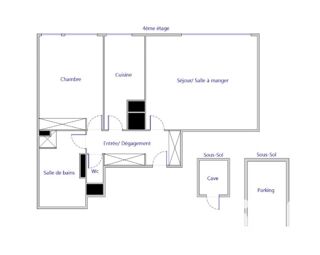  Appartement � vendre 2 pi�ces 51 m�