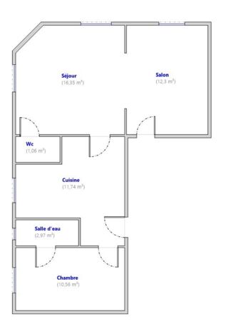  Appartement � vendre 2 pi�ces 55 m�