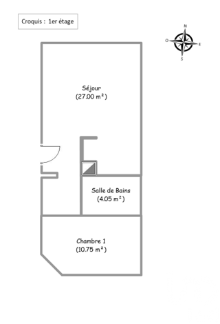  Appartement  vendre 2 pices 42 m