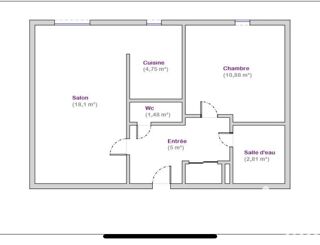  Appartement � vendre 2 pi�ces 43 m�