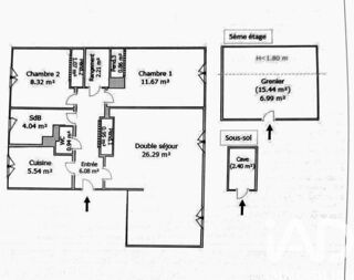  Appartement � vendre 4 pi�ces 68 m�