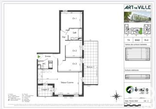  Appartement � vendre 4 pi�ces 79 m�