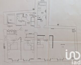  Appartement � vendre 3 pi�ces 89 m�