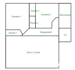  Appartement � vendre 3 pi�ces 56 m�