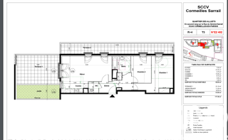  Appartement � vendre 3 pi�ces 66 m�