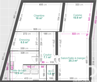  Appartement � vendre 4 pi�ces 77 m�
