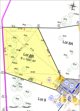  Terrain � vendre 1540 m�