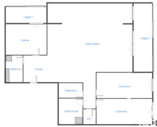  Appartement � vendre 3 pi�ces 79 m�