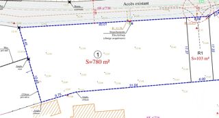  Terrain � vendre 780 m�