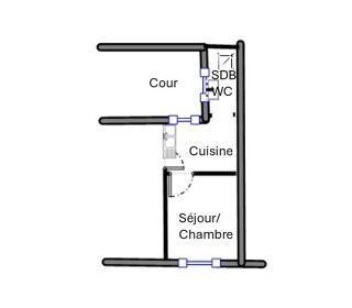  Appartement � vendre 1 pi�ce 25 m�