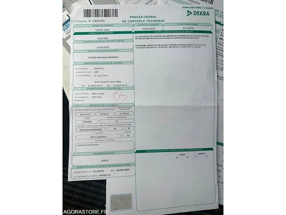 C3 VF7FCKFVC28680808 occasion 93100 Saran