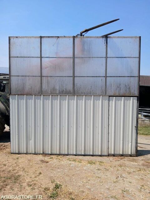 Portail avec portillon int&eacute;gr&eacute; - raw material - build... 575 93100 Savignac