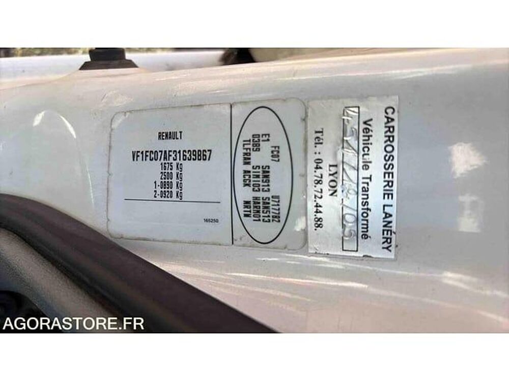 Kangoo VF1FC07AF31639867 occasion 93100 Bourg-En-Bresse