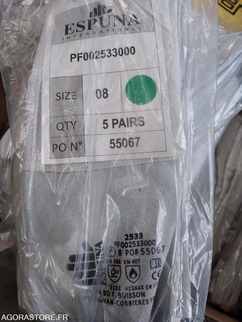 GANTS SOUDEUR T8 (quantit&eacute; 177) - tool - personal pro... 190 93100 Nantes