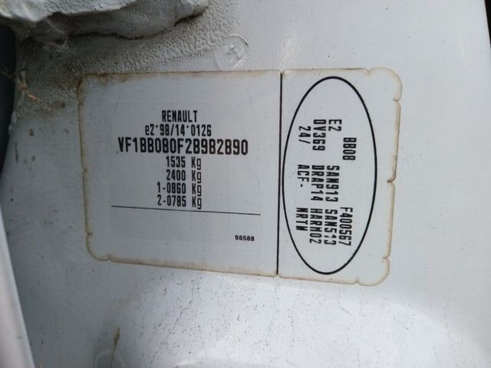 Clio VF1BB080F28982890 occasion 93100 Niort