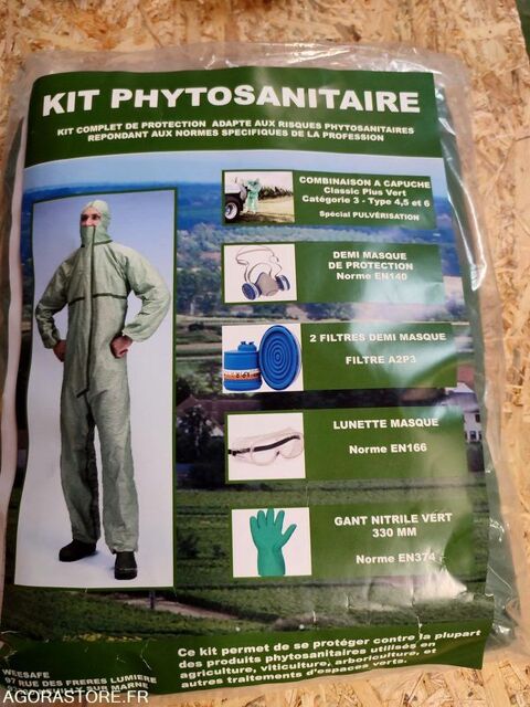 Kit de protection adapté aux risques phytosanitaires ... 10 93100 Trait