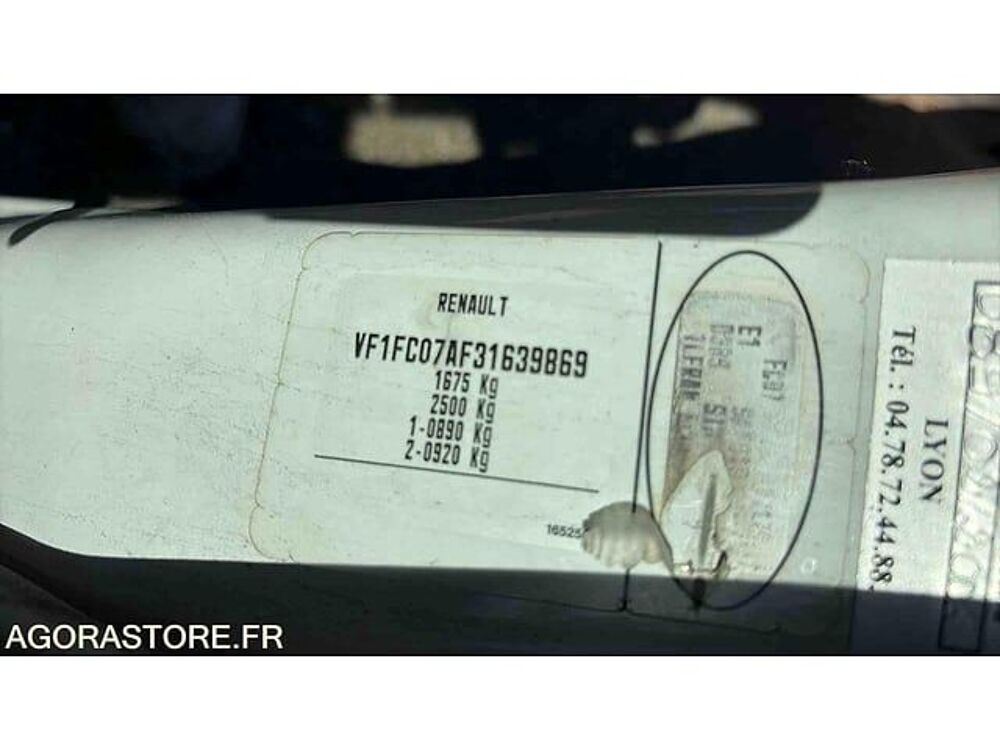 Kangoo VF1FC07AF31639869 occasion 93100 Bourg-En-Bresse