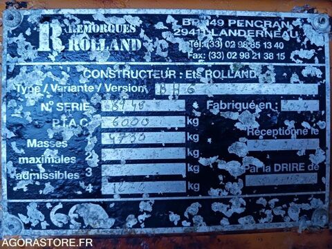 Remorque Remorque 2004 occasion Nantes 93100