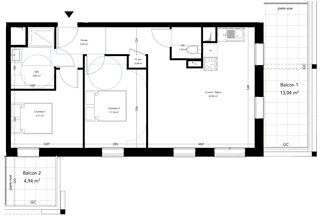  Appartement à vendre 3 pièces 58 m²
