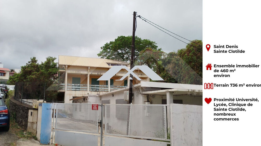Vente Immeuble Saint-Denis – Ensemble immobilier 460 m² sur terrain de 736 m Saint-denis