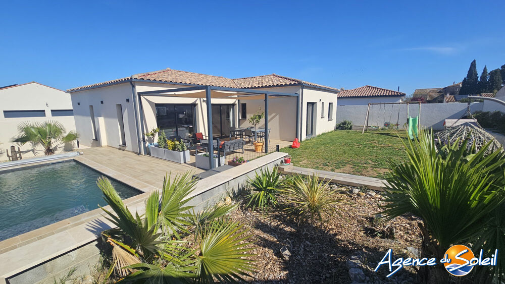 MAISON PLAIN PIED PISCINE JARDIN