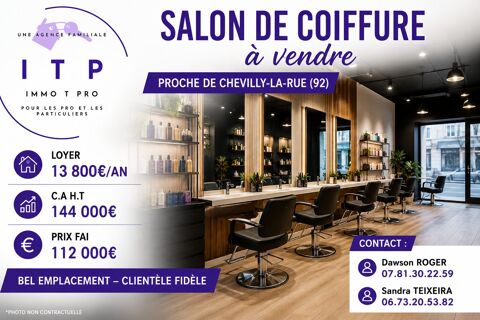 MAGNIFIQUE SALON DE COIFFURE SITUE SUR UN EMPLACEMENT N&deg;1 PROCH 112000 92160 Antony