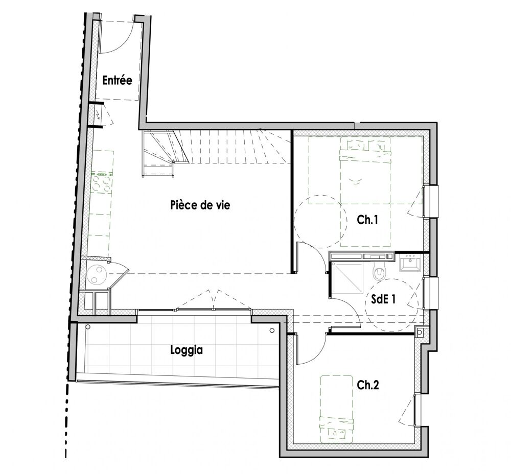 Vente Appartement Superbe T4 dernier étage duplex / plage et commerces à pied Quiberon