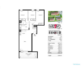  Appartement � vendre 4 pi�ces 84 m�