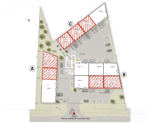 Les Sorini&egrave;res - VEFA local activit&eacute; 257 m&sup2; 391770 44840 Les sorini�res