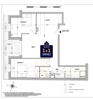 Appartement à vendre 3 pièces 70 m²