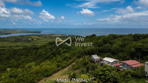   LE MARIN – TERRAIN VIABILISÉ – VUE MER PANORAMIQUE 