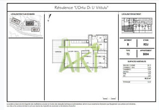  Appartement � vendre 3 pi�ces 66 m� Ajaccio
