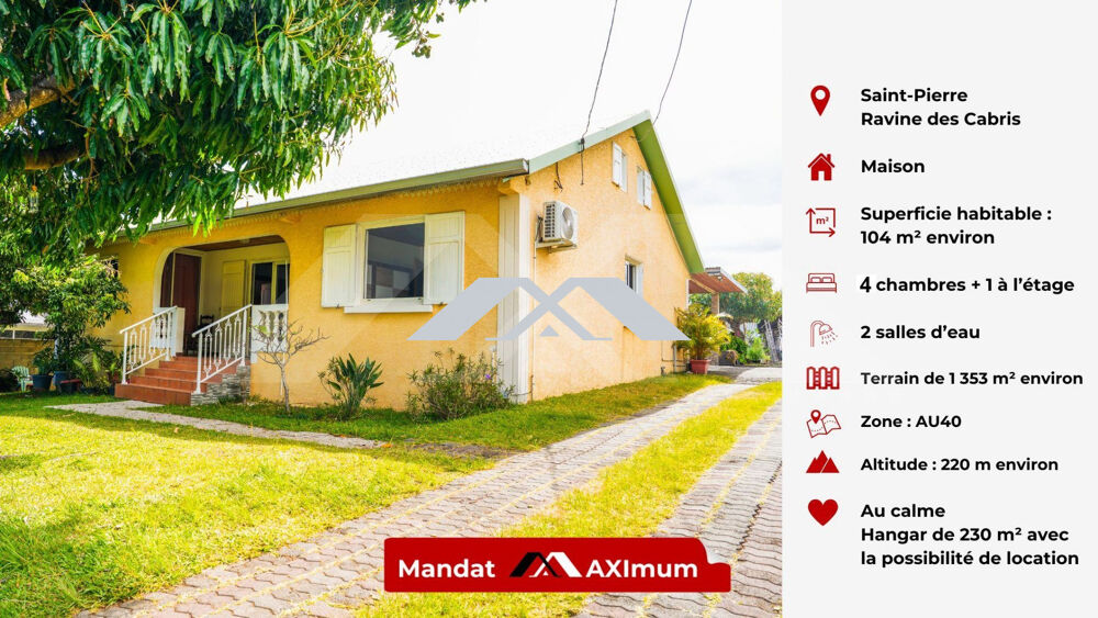 Vente Maison Maison 104 m² Ravine des Cabris Saint-pierre