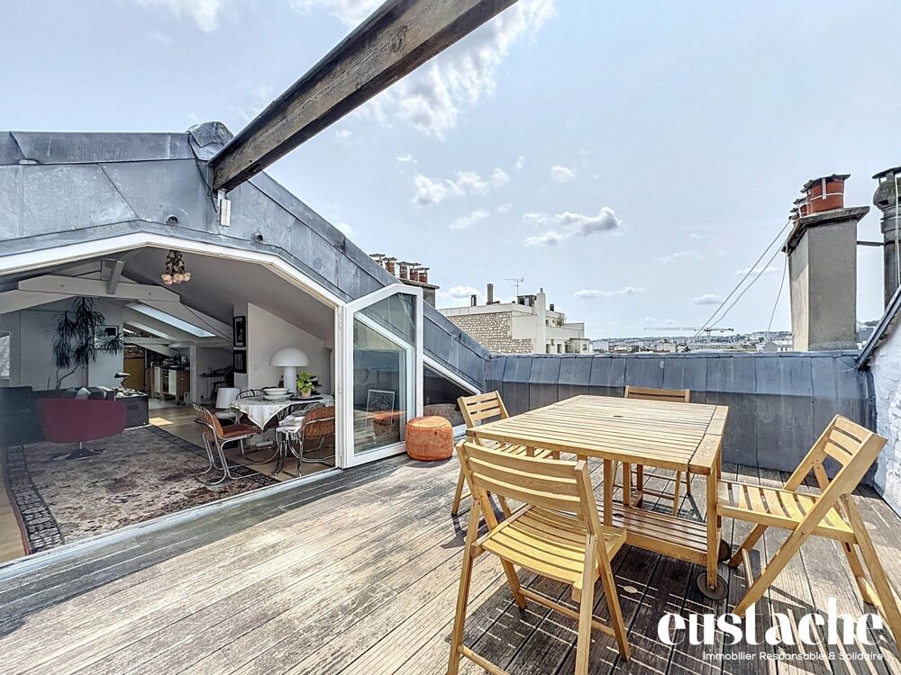 Superbe Duplex en dernier étage avec terrasse et balcon, lumine