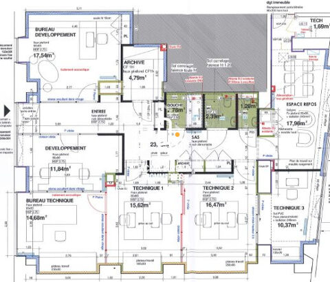 Nantes Ile de Nantes CHU- Local commercial &agrave; louer 140 m2 2622 44200 Nantes