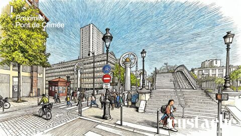   Location Pure - Local 335m2 Paris 19 - Canal de l'Ourcq 